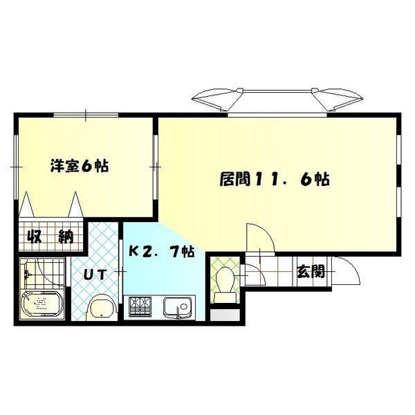 Venus court Ⅲ（F） 間取り図画像