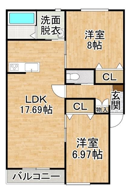 タイタスⅡ（301） 間取り図画像