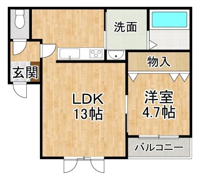 カラリア西1条通り（302） 間取り図画像