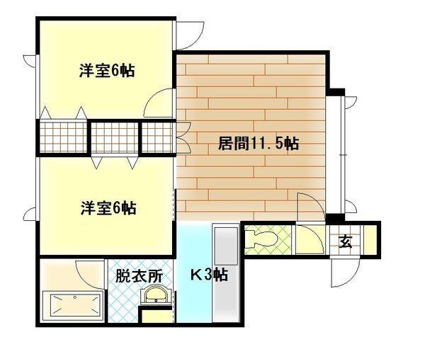 グレイス緑町（103） 間取り図画像