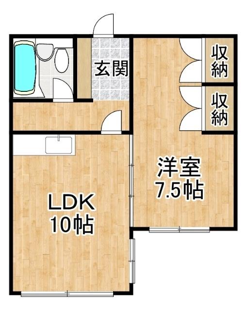 フジモトビル（506） 間取り図画像