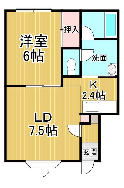 イーストハウス（203） 間取り図画像