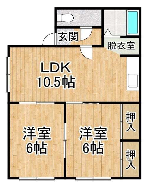 ドミールシャイン（201） 間取り図画像