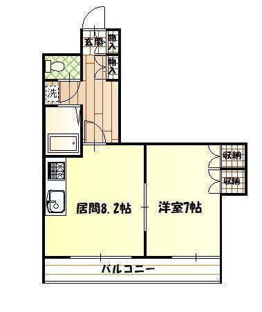 メゾンペガサス（302） 間取り図画像