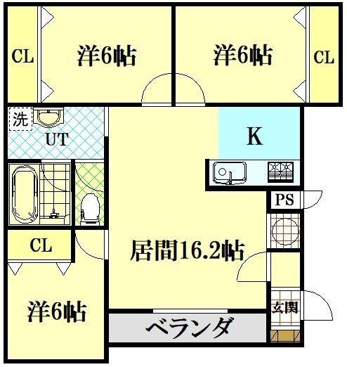エスパシオ6･19（101） 間取り図画像