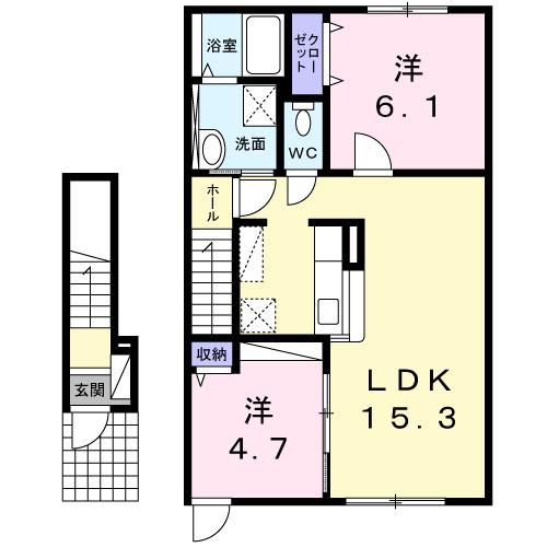レガーレⅢ（203） 間取り図画像