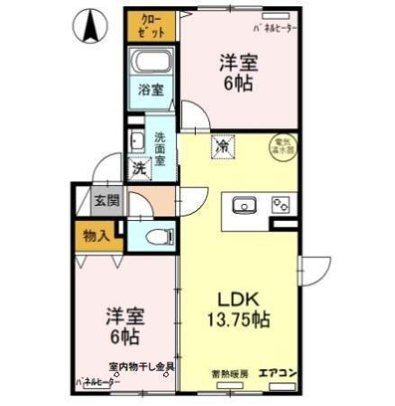 グランドールＫ　（Ⅳ/Ⅴ/Ⅵ/Ⅶ）（Ⅳ201） 間取り図画像