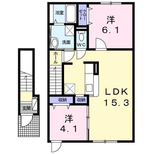 メゾン　ジャンティーユ（204） 間取り図画像