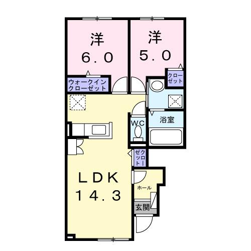 アビタシオンＲｅｉ２０２５（101） 間取り図画像