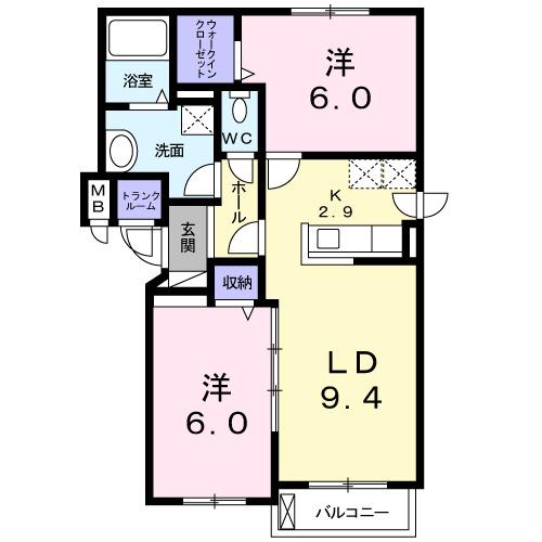 プリマヴェーラ・ルーチェ（404） 間取り図画像