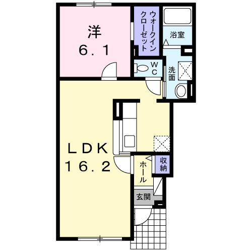 アルバ・プラシードＡ（101） 間取り図画像
