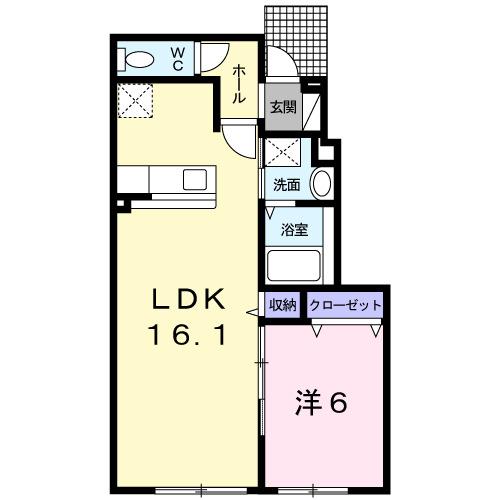 プレリュード（102） 間取り図画像