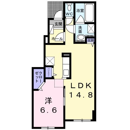 イーストサン（101） 間取り図画像