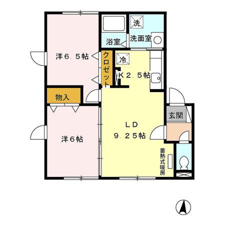 グランドール　Ｂ館（205） 間取り図画像