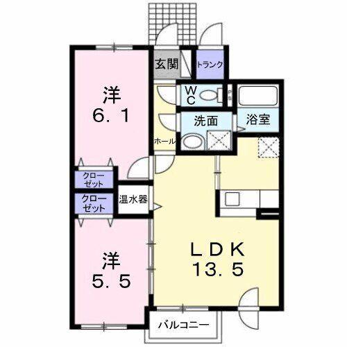 ＡｍｙⅡ（202） 間取り図画像
