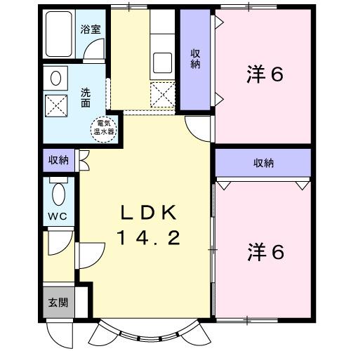 ＰＡＲＫ喜多川Ｄ（202） 間取り図画像