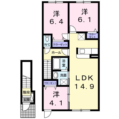 ライトサファイア（203） 間取り図画像