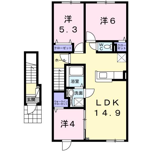 グランデュオ　タカス（204） 間取り図画像