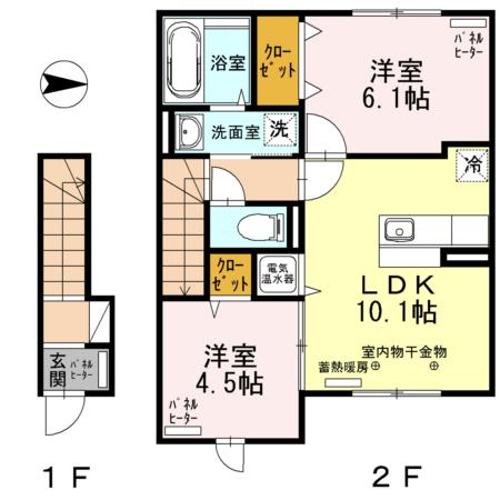 グランドールＫＲ　Ⅰ（202） 間取り図画像