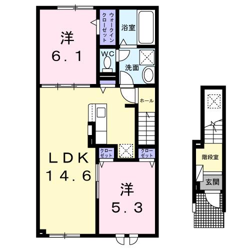 パークハイツモア（201） 間取り図画像