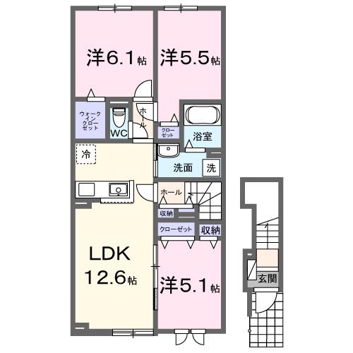 ベルメゾンＧ（203） 間取り図画像