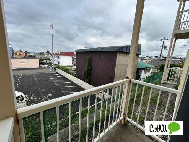 帯広市西十四条南アパート バルコニー
