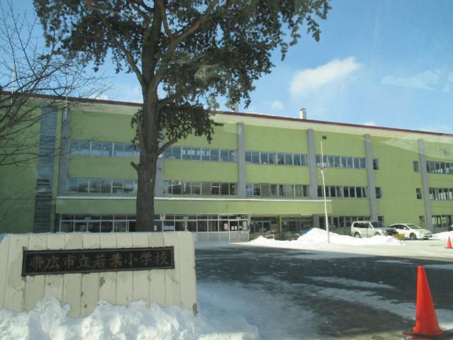 帯広市立若葉小学校：453m