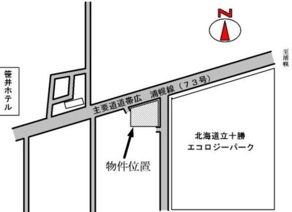 河東郡音更町十勝川温泉南16丁目　売土地 区画図