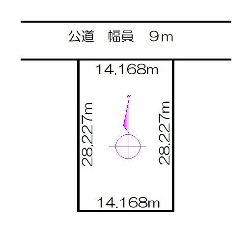 名寄市西９条北６丁目　土地 区画図