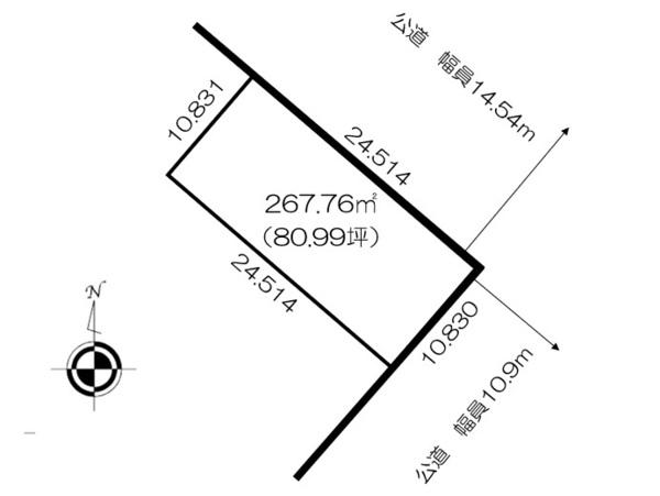 清水町御影西１条３丁目　売土地② 区画図