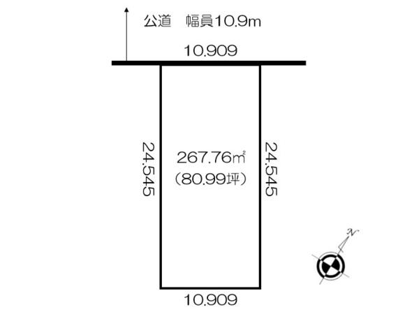 清水町南１条２丁目　売土地 区画図