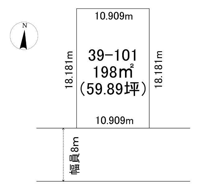 南の森西7＿土地 区画図