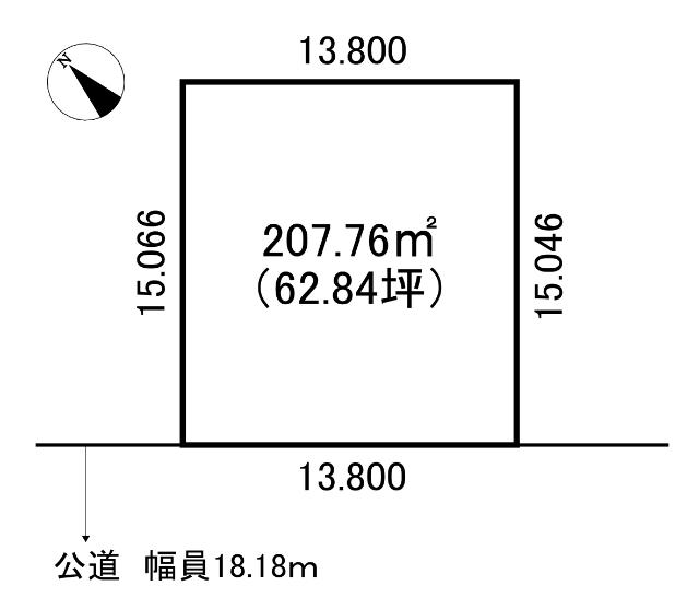 石狩市花川南２条３　売土地 区画図
