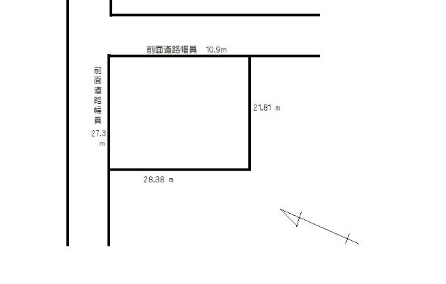神居1条11丁目　土地 区画図
