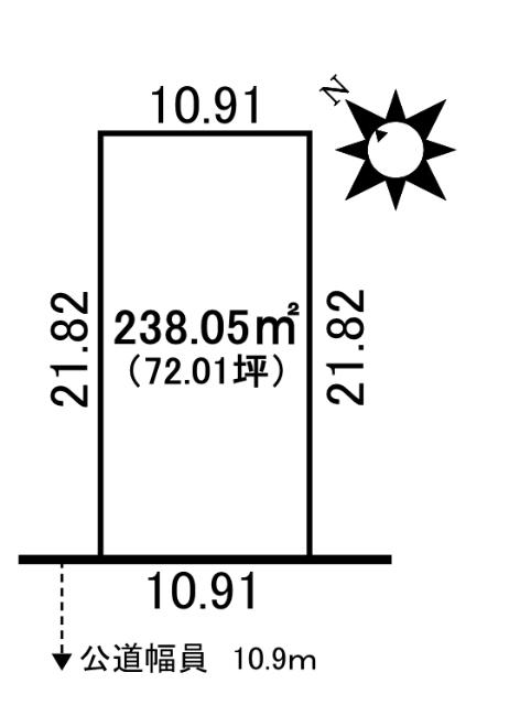 ♪南西接道♪広尾町東１ー１１＿土地 区画図