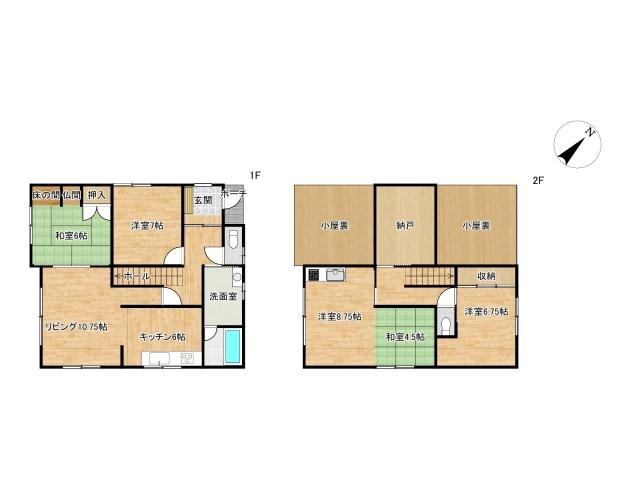 永山8条19丁目　戸建て 間取り図画像