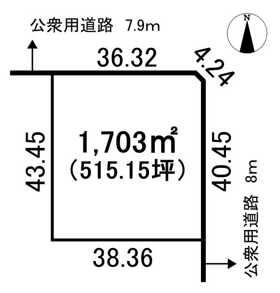 音更町宝来本通８＿土地 区画図