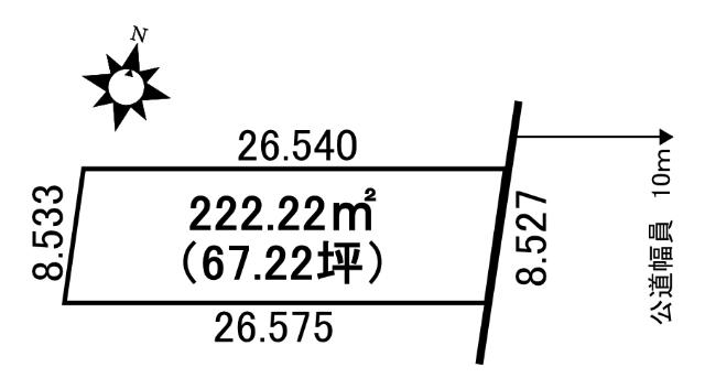 札幌市豊平区平岸３−６＿土地 区画図