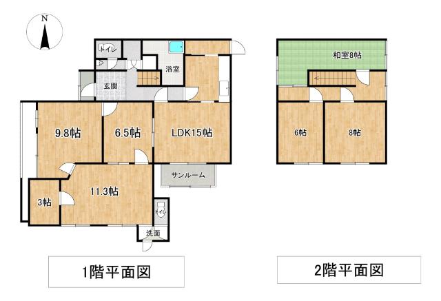 西10南29＿店舗付住宅 間取り図画像