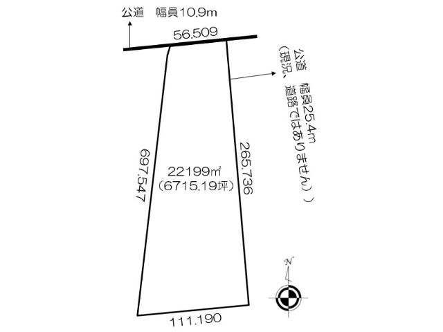 清水町熊牛　売土地 区画図