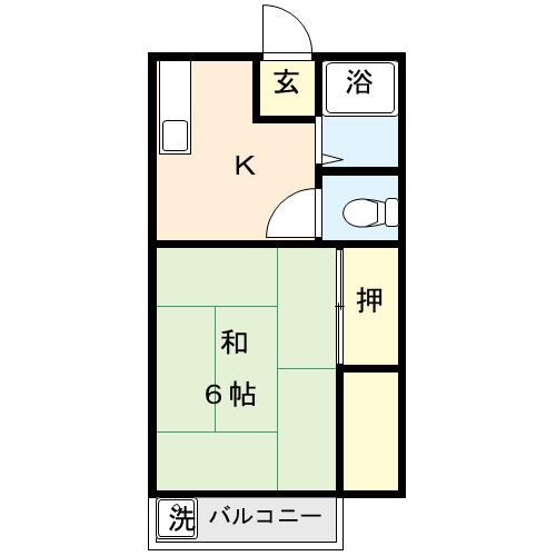 湯の森ハイツ（205） 間取り図画像