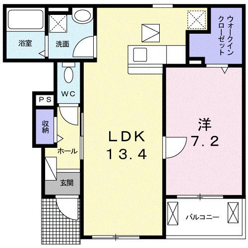 インクルードピュア・Ⅲ（102） 間取り図画像