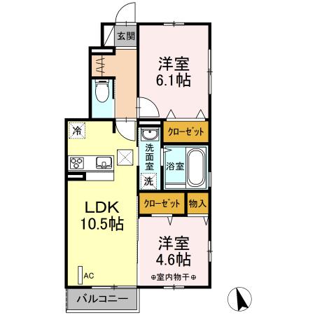 グランデカーズ（105） 間取り図画像