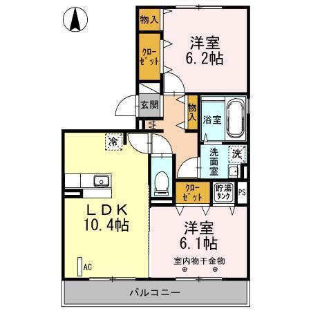 サニー五月田（203） 間取り図画像