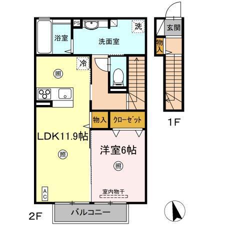グラン・コンフォール わたすげ（202） 間取り図画像
