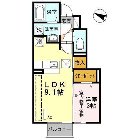 キャトルセゾン（103） 間取り図画像