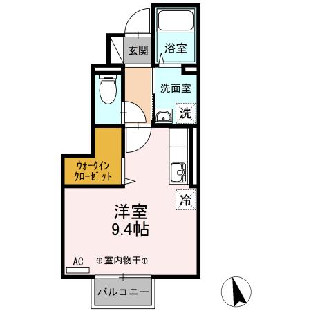 villa（101） 間取り図画像