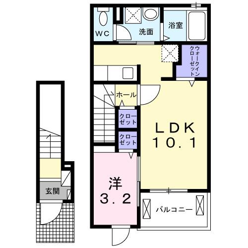 クレストⅢ（202） 間取り図画像