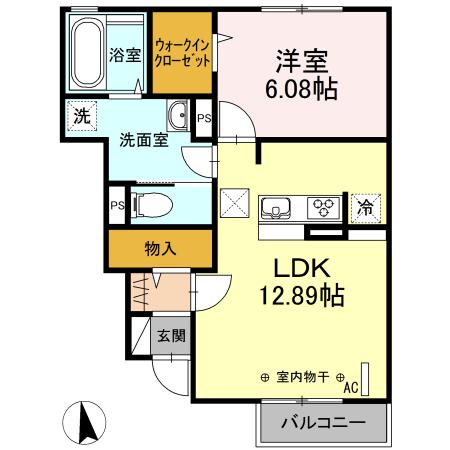 サンハウス梅津（105） 間取り図画像