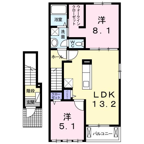 グラン・ソレイユＢ（205） 間取り図画像